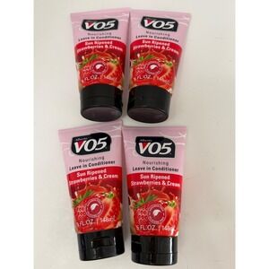 Alberto VO5 Sun Ripened Strawberries & Cream Leave In Conditioner 5oz Lot of 4